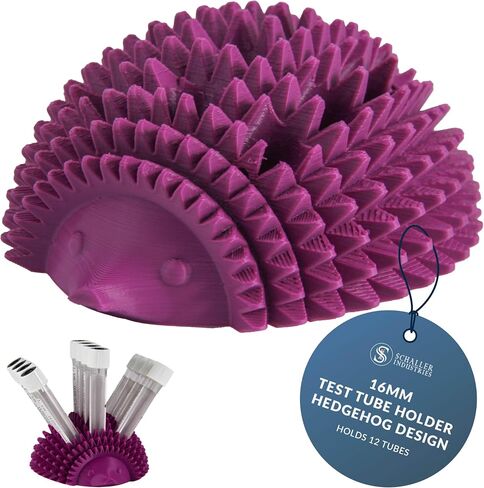 Test Tube Rack, 16mm Tube Size, Holds 12 Tubes, Fun Hedgehog Design (Green) in Kuwait