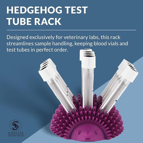 Test Tube Rack, 16mm Tube Size, Holds 12 Tubes, Fun Hedgehog Design (Green) in Kuwait