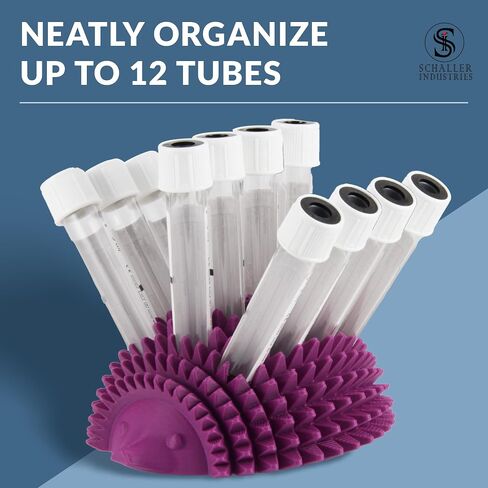 Test Tube Rack, 16mm Tube Size, Holds 12 Tubes, Fun Hedgehog Design (Green) in Kuwait