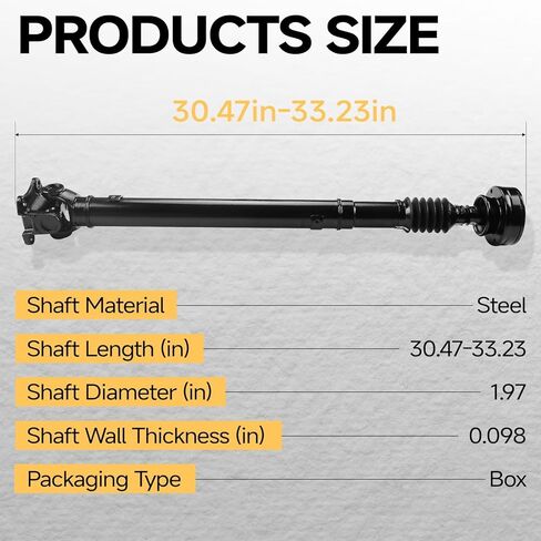 Front Drive Shaft Fit For Jeep Grand Cherokee 2011-2021 / Dodge Durango 2011-2021# 52853642AB;52853642AC;52853642AD in Kuwait