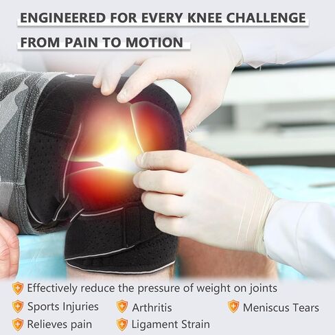 Plus Size Knee Brace for Women and Men, Innovative Cross-Pressure Adjustable Knee Support with Side Stabilizers for Meniscus Tears, Arthritis and Joint Pain Relief (3XL/4XL) in Kuwait