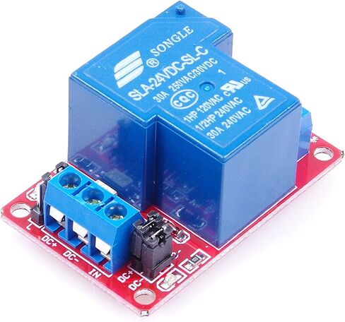 SLA-24VDC-SL-C 1 Channel Relay Module DC 24V 30A with optocoupler Isolation Support High Level Low Level (DC 24V) in Saudi Arabia