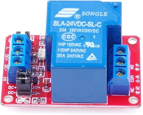 SLA-24VDC-SL-C 1 Channel Relay Module DC 24V 30A with optocoupler Isolation Support High Level Low Level (DC 24V) in Saudi Arabia