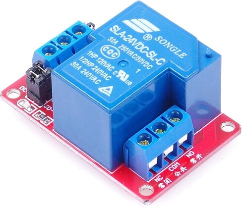 SLA-24VDC-SL-C 1 Channel Relay Module DC 24V 30A with optocoupler Isolation Support High Level Low Level (DC 24V) in Saudi Arabia
