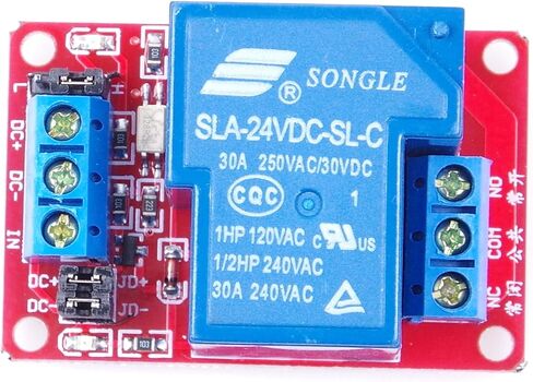 SLA-24VDC-SL-C 1 Channel Relay Module DC 24V 30A with optocoupler Isolation Support High Level Low Level (DC 24V) in Saudi Arabia