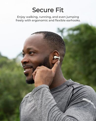 Lytmi-CozyClip Open Ear Headphones, Wireless Clip-On Earbuds, Bluetooth 5.4, Lightweight, Stable Fit, Robust Bass, 22H Playtime, Dual-Device Connections, IPX4 Waterproof for Workout and Fitness in Saudi Arabia