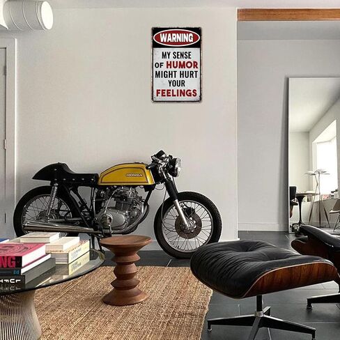 Bestylez Funny Garage Sign Man Cave Vintage Metal Sign For Home Bar Wall Decor 8 x 12 Inch(275) in Saudi Arabia