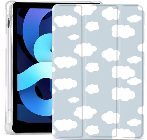 Maycari Strawberry Daisy Design Case for iPad mini 8.3 inch 2021 مع حامل قلم رصاص ، زهور زهرية لطيفة ipad السادسة من الجيل الوعائي tpu الظهر ، قشرة النوم/الاستيقاظ التلقائي للنساء in Kuwait