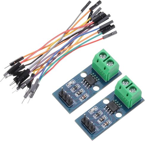 MECCANIXITY 2pcs ACS712 Current Sensor Module 20A Range Hall Effect Current Sensor Current Measuring AC/DC with Cable for Detecting Current in Saudi Arabia