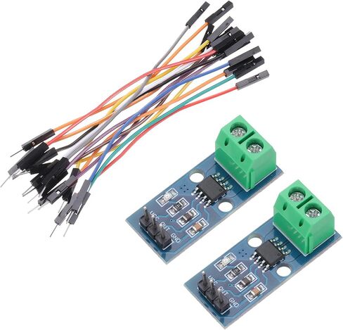 MECCANIXITY 2pcs ACS712 Current Sensor Module 20A Range Hall Effect Current Sensor Current Measuring AC/DC with Cable for Detecting Current in Saudi Arabia