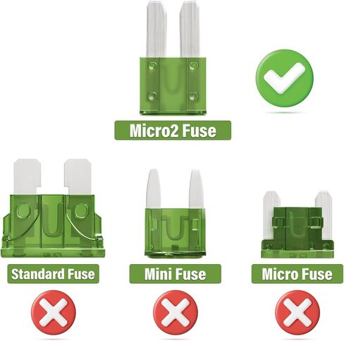 20 Amp Micro2 Fuse 20Amp Micro 2 Car Fuses 20A Automotive APT ATR Blade Fusibles para Autos for RV Vehicle Truck Motorcycle Boat (Pack of 30Pcs) in Kuwait