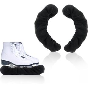 Klmnop Ice Skate Blade Cover, Absorbent Terrycloth Skate Guards Skate Cover for Ice Skates, Figure Skates and Hockey Skates Suitable for Kids Youth Adult