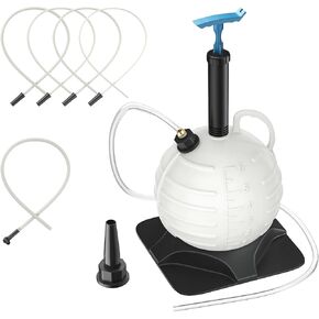 MKING Pneumatic Transmission Fluid Pump for 10L Large Capacity - Oil Extractor Pump with 15 Fittings - Automatic ATF Transfer Pump Tool Kit for Filling & Suctioning