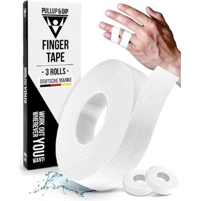 Finger Tape Sports Extra Strong Adhesive, 3 Rolls Athletic Tape for Fingers, Skin-Friendly Sports Tape, Tape for Weight Lifting, Volleyball Finger Tape, Boulder, Climbing, Basketball, Finger Tape BJJ