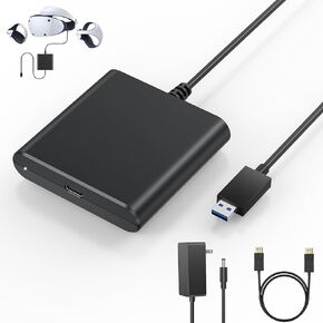 PSVR2 PC Adapter& Accessories Kit PSVR2 PC Adapter, Power Adapter&DP Cable - Expand Your PS VR2 Game Library with Enhanced Compatibility