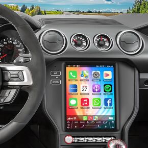 8-core Android 13 Car Stereo for Ford Mustang 2015-2023, 10.4 Inch IPS Touch Screen Car Radio with Wireless Carplay/Android Auto,GPS, WiFi, Bluetooth,FM, Support OBD2/DSP/DVR.