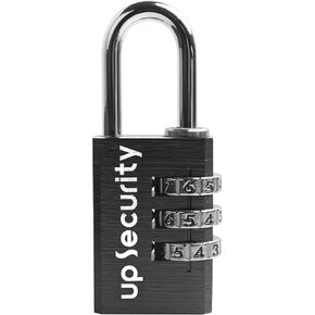 Combination Lock 3 Digit Small Padlock,Waterproof Password Resettable Padlock for Gym Locker/Luggage/Gate/Case/Toolbox/Sports Locker (Red)