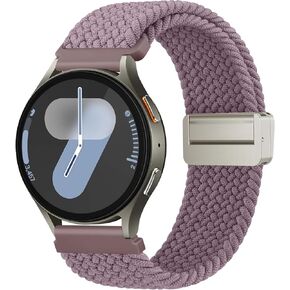 Meliya Bands for Galaxy Watch 7/6/5/4/FE Band 40mm 44mm, for Samsung Galaxy Watch 5 pro Band 45mm, for Galaxy 6/4 Classic Bands 47mm 43mm 46mm 42mm Women Men Braided Magnetic Buckle Strap