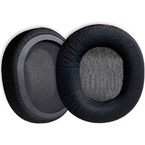 Replacement Ear Pads Cushion Compatible with SteelSeries Arctis 7/9/Pro/Raw/5/3/1 Headset, Black Fabric Earpads Cover for Headphones