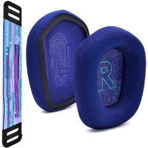 G733 Mod Kit Replacement Earpads and Headband Compatible with Logitech G733 Lightspeed Wireless Gaming Headset