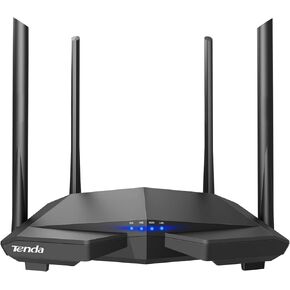 Tenda AC1200 Dual Band WiFi Router, High Speed Wireless Internet Router with Smart App, MU-MIMO for Home (AC6),Black (Renewed)