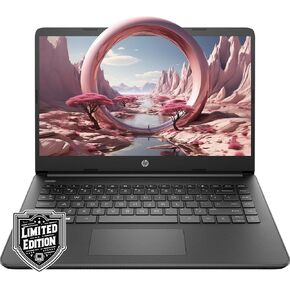 HP 14" HD Laptop | Back to School Limited Edition with 1 Year Microsoft 365 | Intel Quad-Core Processor | 8GB RAM | 576GB Storage | Long Battery Life | Black | w/WOWPC Bundle | Windows 11