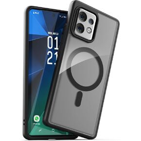 Magnetic Case for Motorola Edge Plus 2023 - Compatible with MagSafe, Charging and Phone Accessories (2023 Moto Edge+) Clear