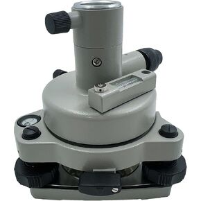 Tribrach with Optical Plummet Aiming Point Meter & Rotatable Adapter Compatible with Pentax Topcon Sokkia South Nikon Type Total Station, GNSS Antenna & More, Grey