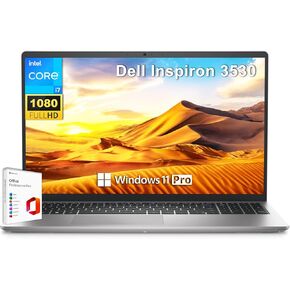 Dell Inspiron 15 3530 Business Laptop, Microsoft Office Lifetime License & Windows 11 Pro, 15.6" FHD 120Hz Display, Intel i7-1355U, 64 GB RAM, 2 TB SSD, 1080P Webcam, Backlit Keyboard, Anti-Glare