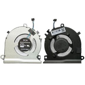 Fleshy Leaf 2Pcs CPU Cooling Fan Replacement for HP Pavilion Gaming 15-EC 15-ec0013dx 15-ec0751ms 15-ec0054ax 15-ec0010nr 15-ec0075ax 15-ec0001ne 15-ec0078ax 15-ec0001ne 16-A 16-A0010CA L77560-001