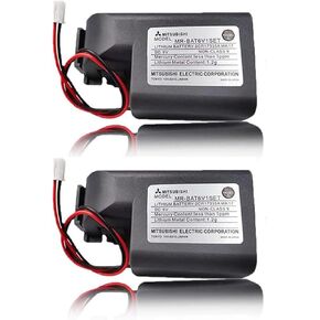 [2 Pack] 6V 1800mAh MR-BAT6V1SET 2CR17335A WK17 Lithium Battery for MR-J4 PLC