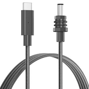 Starlink Mini USB-C to DC Nylon Braided Power Cable, 2M/78.74Inch/6.56FT – 65W PD Fast Charging,140W Max Output Dedicated Type-C Power Cable for Starlink Mini