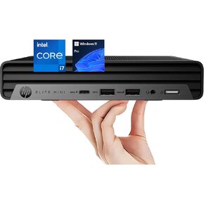 HP Elite 600 G9 Mini Business Desktop Computer ، 13th Gen Intel Core I7-13700T (16-core ، حتى 4.9 جيجا هرتز) ، 64 جيجا بايت DDR5 RAM ، 1TB PCIE SSD ، Wi-Fi 6 ، HDMI ، DP ، 3-Monitor Support 4K ، RJ45 ، Windows 11 Pro