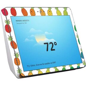 MightySkins Skin Compatible with Amazon Echo Show (2nd Gen) - Rainbow Pineapples | Protective, Durable, and Unique Vinyl Decal wrap cover | Easy to Apply, Remove, and Change Styles | Made in The USA