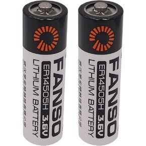 (2-Pcs) ER14505H 3.6V Lithium Battery 2700mAh for Alarm Systems Tracking Devices Meter ER14505 (3.6 Volt, 2.7 Ah, Non-rechargrable)