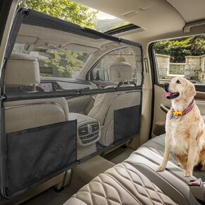 Dog Barrier for Car,50" Wide for Trucks SUV Sedans Pet Restraint Car Backseat,Backseat Divider Crossover Front Car Travel Back Seat Barricade Partition