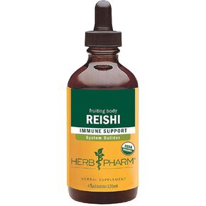 Herb Pharm Reishi Mushroom Liquid Extract Drops Immune System Builder, 4 Oz