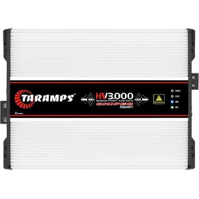 Taramps HV 3000 Chipeo Smart High Voltage Amplifier 1~2 Ohms 3000 Watts RMS Multi-Impedance with 10~24 Batteries 120~350VDC, Monoblock Car Audio System