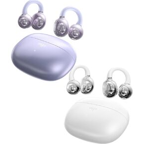 aigo CA05 Open Ear Earbuds Clip on Wireless Bluetooth 5.4 Headphones with Mic for iPhone,Android,Laptop,Enc Noise Reduction,50H Play,Waterproof Comfortable Wireless Earbuds Fit Sports Workout