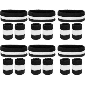 PATIKIL Sweatbands Headband Wristband Sweatband Terry Cloth, for Sports Basketball Tennis Athletic Gym Working Out