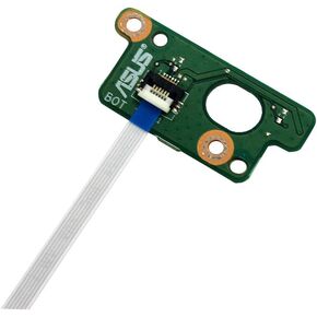 Zahara Power Button Board with Cable Replacement for Asus X551 X551C X551CA X551M X551MA X551MAV F551 F551M F551MA 35XJCP80000 D550 D550C D550CA 60NB0340-PS1040 90NB0480-R10010 (Green)