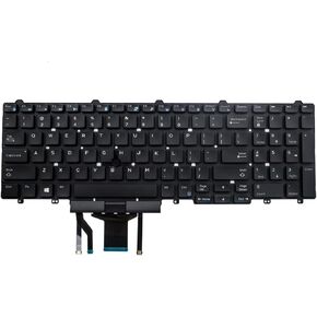 Replacement Laptop Backlight Keyboard for Dell Latitude E5550 P37F E5570 P48F E5580 E5590 E5591 5550 5570 5580 P60F 5590 5591,Precision 3510 M3510 M3520 7510 M7510 M7520 Series 0383D7