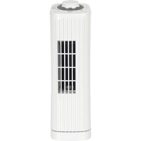 Optimus F-7348WH-F F-7348 3-Speed 50-Watt 14-In. Portable Ultra-Slim Desktop Oscillating Tower Fan (White)
