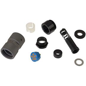 GC329 - DIN Audio/Video Connector, Conforms to MIL-C-55116, 6 Contacts, Plug, Cable Mount, Crimp, (Pack of 2) (GC329)