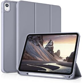 kenke Case for iPad (A16) 11 Inch 2025, iPad 10th Generation 10.9 Inch 2022, Slim Trifold Stand Case with Pencil Holder, Soft TPU Smart Back Cover, Auto Sleep/Wake, Cream White