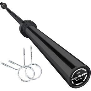 7FT Olympic Barbell, 1500lbs Capacity Weight Bar For Weightlifting and Powerlifting 45lb, Weight Bar Fit 2" Standard Weights
