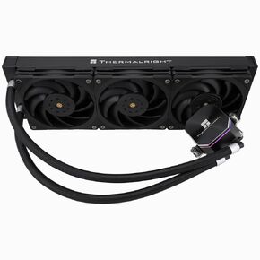 Frozen Edge 360 Black CPU Liquid Cooler,Efficient PWM Controlled Pump 3300RPM,120mm PWM Fan,Water Cooling Computer Parts,for AMD AM4/AM5,Intel 1150/1151/1200/2011/1700,Computer AIO Cooler