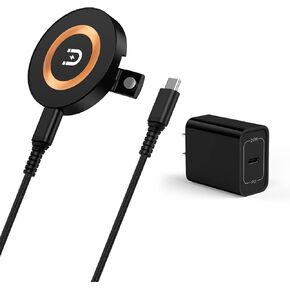 Google Wireless Charger for Pixel 9A 9 Pro XL Fold 8 7 Pro 8a 6،15W Magnetic Wireless Android Charger iPhone Fast Charging Pad for iPhone 16 15 14 13 12 ، Samsung Galaxy S25 S24 S23 & USB C Block