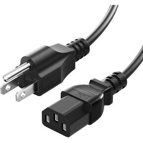 6FT 3 Prong Amplifier Power Cord Compatible with Guitar Amp, ION Block Rocker, Job Rocker, ION Tailgater Bluetooth Speaker, Explorer Portable Speaker, ION iPA76C iPA76A iPA76S Power Cable, 1 Pack