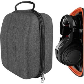 Geekria Shield Gaming Headset Case for Large Sized Over-Ear Headphones, Replacement Hard Shell Travel Carrying Bag with Cable Storage, Compatible with Razer, Sennheiser, Sony Headsets